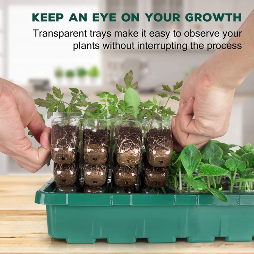 Set Di Vasi Per Piantine In Plastica Da 10 Pezzi Buon Vaso Per Piantine Con Permeabilità All'Aria Per Tutti I Tipi Di Piante