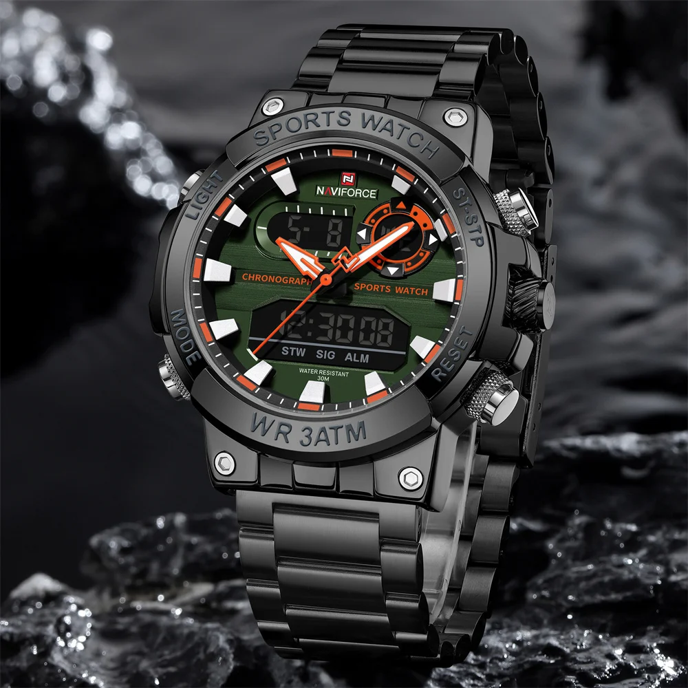 Naviforce 9237 Luxury Stainless Steel Men Watch description image 9