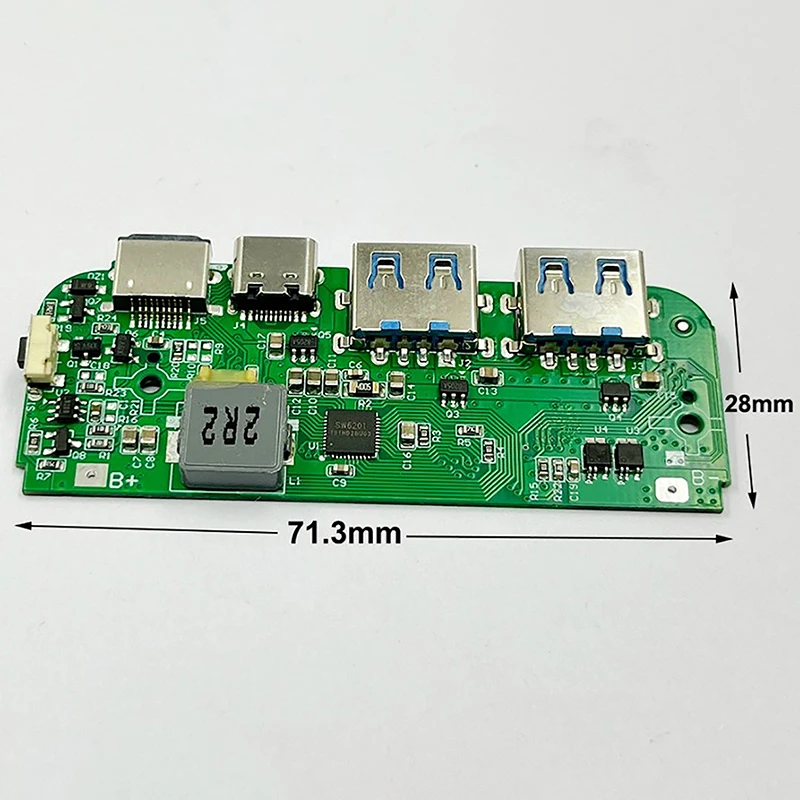 USB C타입 QC 4.0 PD 고속 충전 보드, 고속 충전기 모듈, DIY 보조배터리, SW6201, 5V-12V