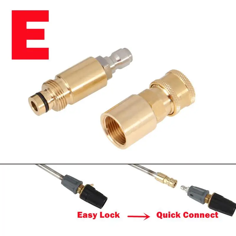 Hose & Spray Gun Connector For Karcher Easy Lock New HDS TR22 AG & IG Adapter To Quick Connect 6