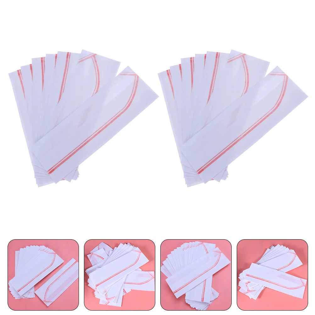 40Pcs One-time Hats Disposable Paper Caps Restaurant Kitchen Hotel Chef Caps