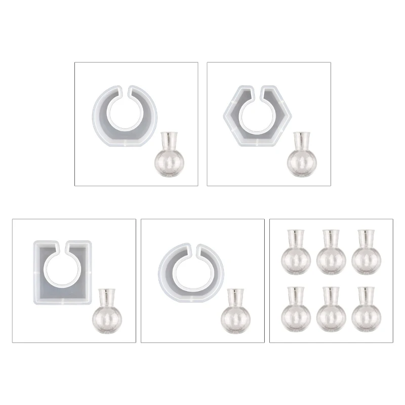 

Y1UE Гидропонный держатель для цветов Силиконовая форма Станция распространения Круглая форма