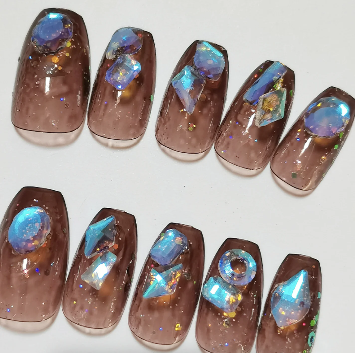 

Short False Nails Press On Nails Top Forms for Nails Coffin Nail Tips Nails Fake Manicure Reusable False Nails With Glue