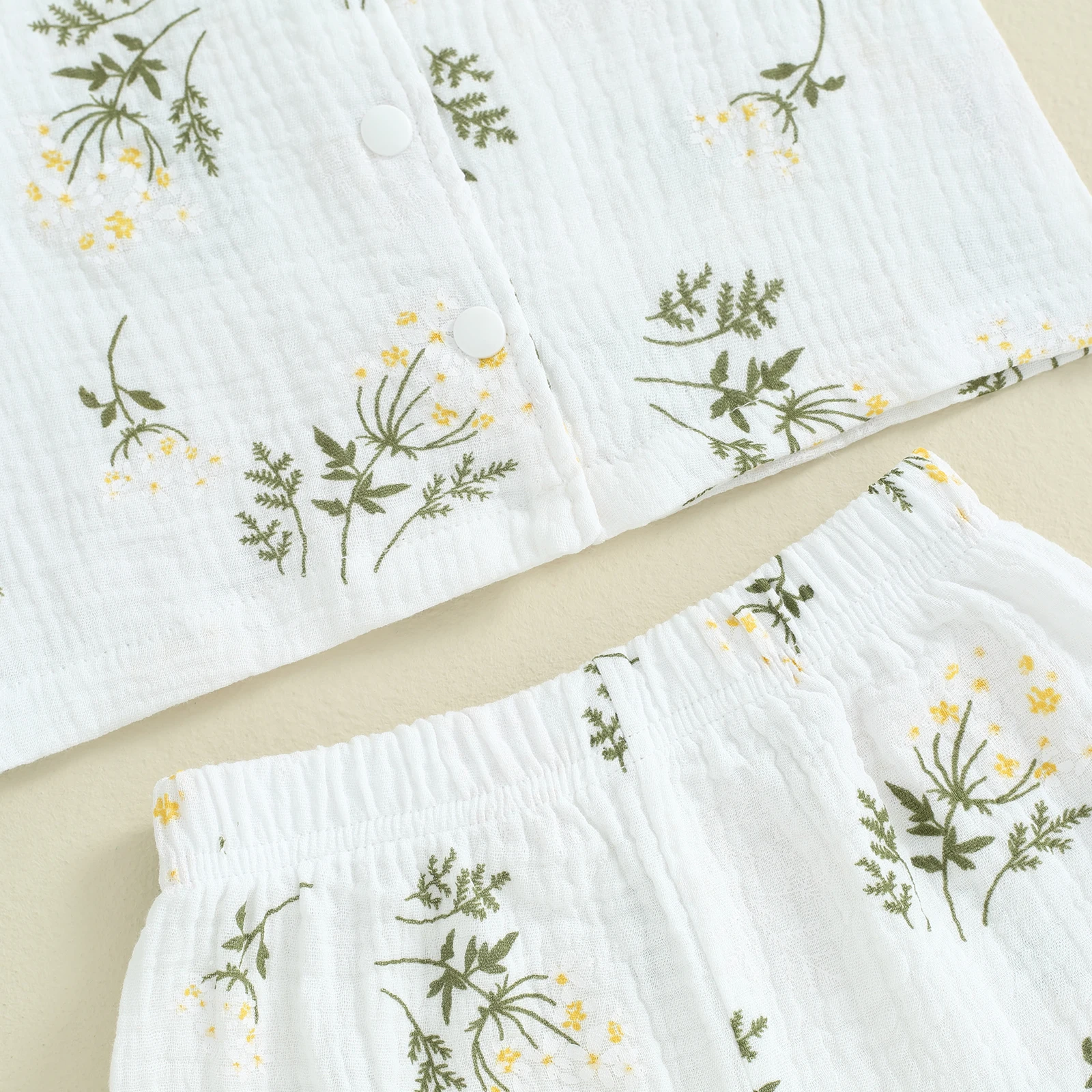 Toddler Cotton-Linen Pajama Set 5