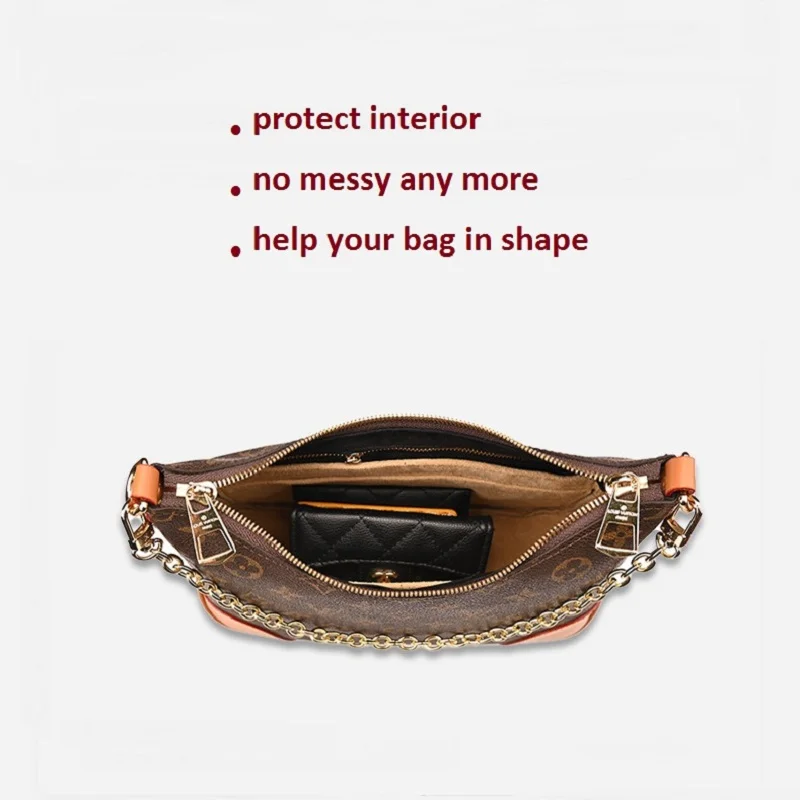 【Soft andLight】Bag Organizer Insert For LV Odeon Organiser Divider Shaper Protector Compartment Makeup Inner Lining