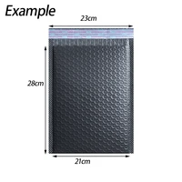 23x28 cm 10 pcs Black Bubble film Packaging Bag Plastic Bubble Envelopes Bag Poly Bubble Mailing package bag 1