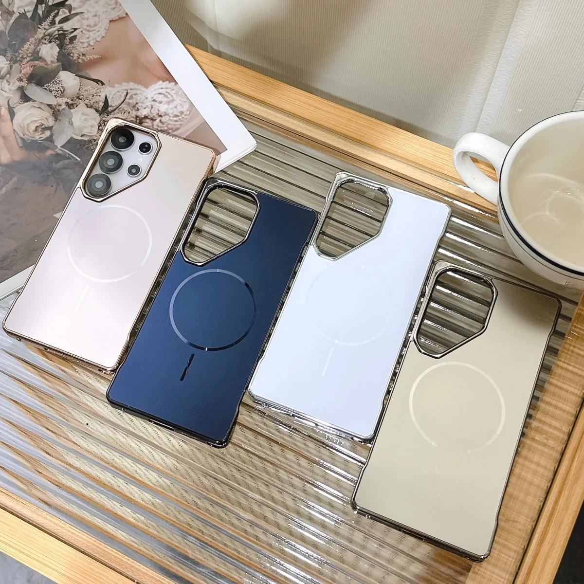 Enhanced Frosted Magnetic Phone Case - Ultra Slim Cooling Rugged PC Cover