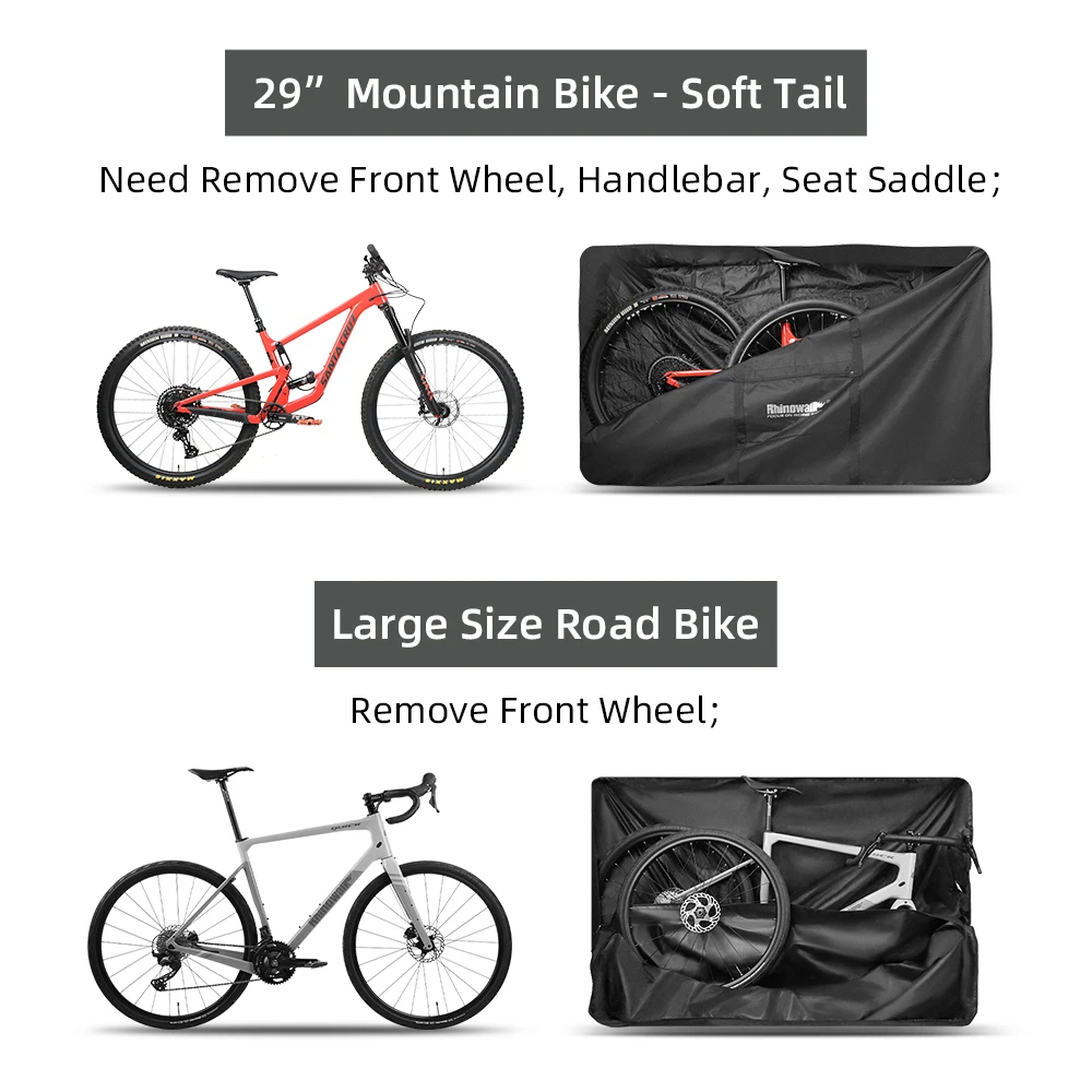 Sac de transport de voyage pour vélo, vélo, étui de transport, vtt, vélo de route, accessoires, voyage, 26 , 27.5, 29 , 700C, nouveau  18