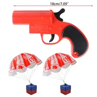 1Set Hand Throw Parachute with Signal Guns Stress Reliever Launching Toy Outdoor Drop Shipping 1