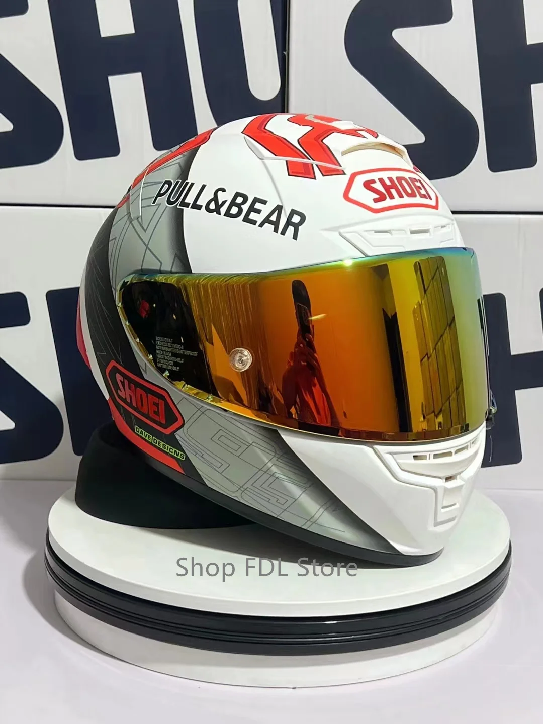 Shoei x Spirit III White
