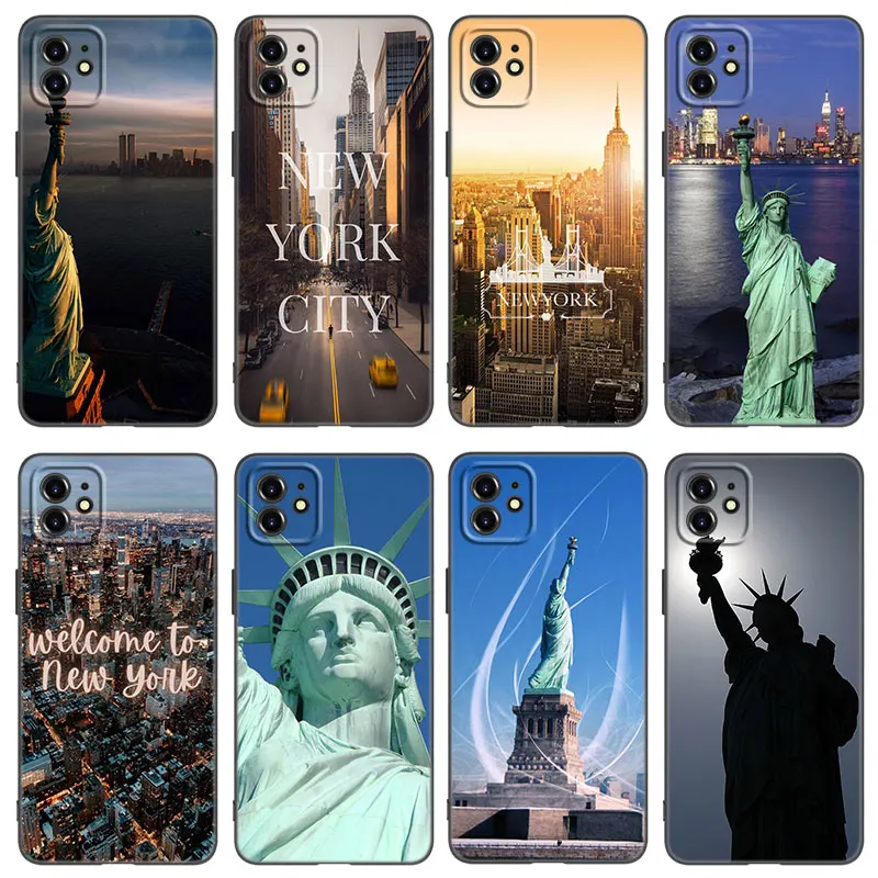 Custodia Per Telefono Nyc New York City Per Apple Iphone 13 12 Mini 11 Pro Xs Max Xr X 8 7 6S 6 Plus Se 2022 2020 5 S 5 Soft Tpu Black Cover