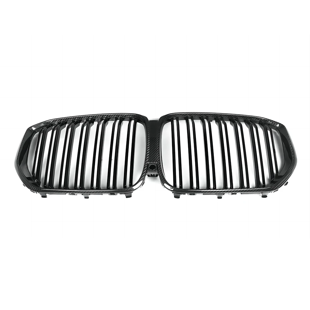 

Гриль из сухого углеродного волокна, передний бампер, двойная решетка радиатора в стиле M для 20-23 BMW G05 X5