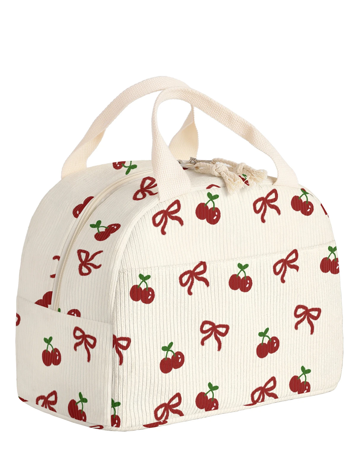 1pc- insulated lunch box bag thickened student portable lunch bag