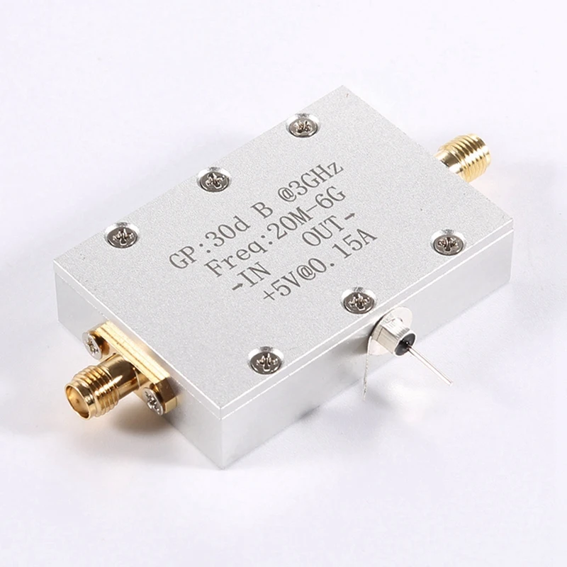 JAJA Amplifier Module 20M-6G Wideband RF Low Noise Amplifier High Gain 30Db LNA Microwave Amplification Receiver Module