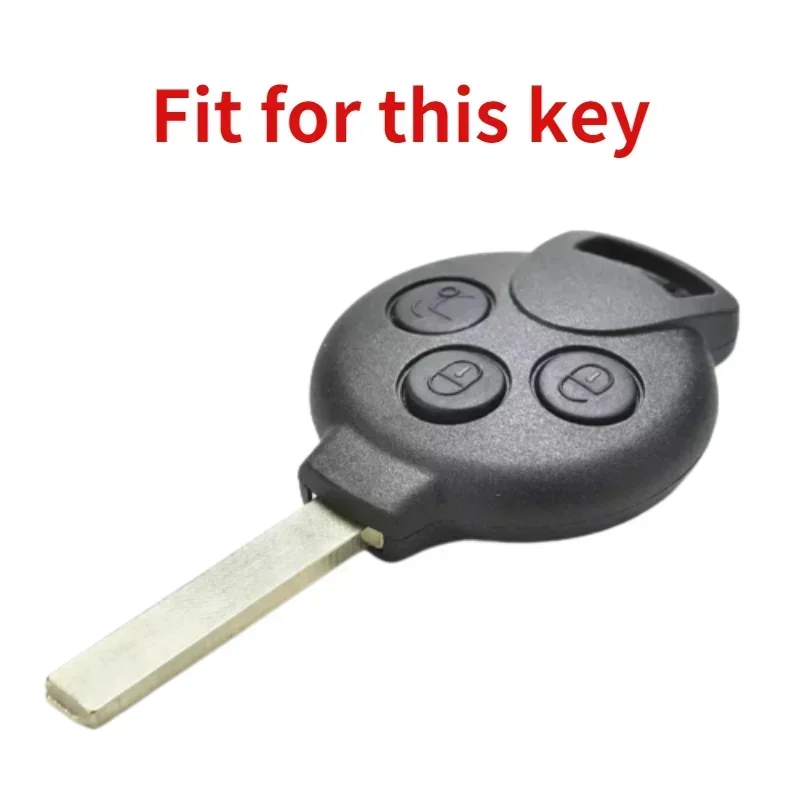 Cover In Silicone Per Chiave Smart Fortwo 451 - Nero, Antiurto, Antigraffio - Foto 3