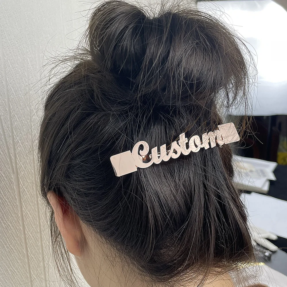 Stainless Steel Logo Accessories  Hairpin Girl Stainless Steel