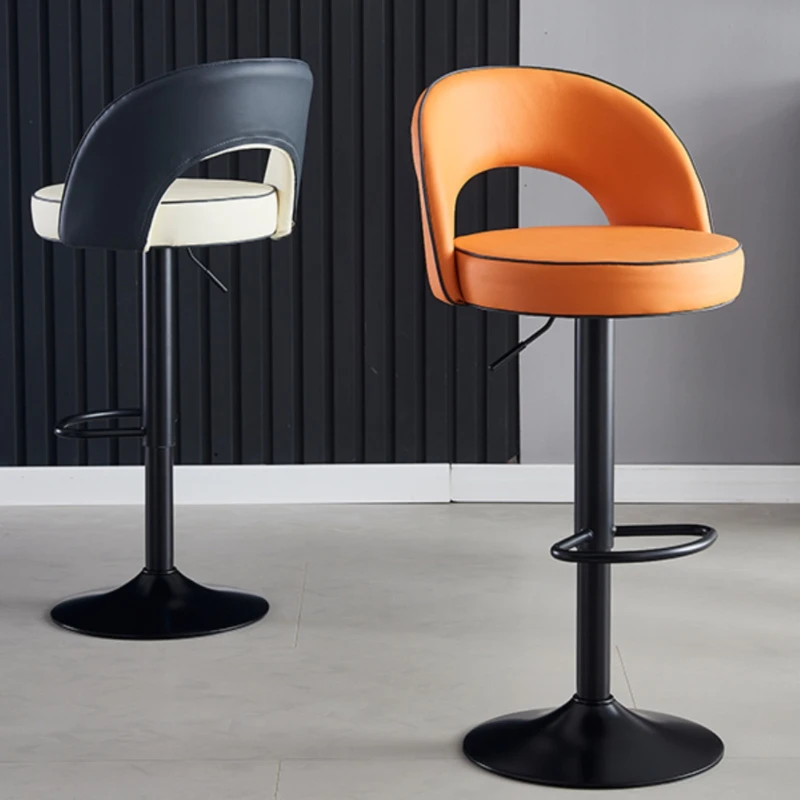 

Luxury Leather Bar Chair High Stool Kitchen Counter Stools Modern Swivel Bar Chair Dining Chairs Height Adjustable Bar Furniture