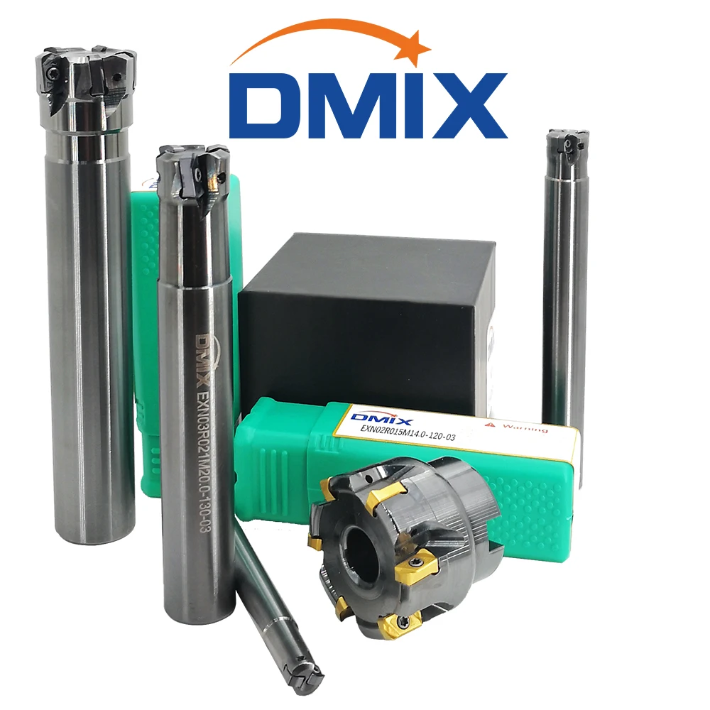 DMIX LNMU0202ZER-M CNC-Fräseinsatz, spezielle Sorten für EXN02R, schnellerlaufender, kleiner Fräser für die Stahlbearbeitung (10 Stück/Set) – Detail 1
