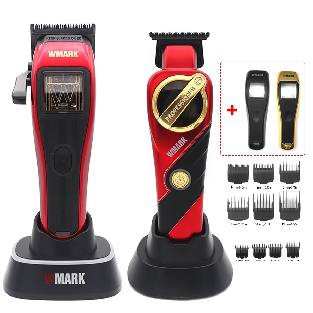 プロ用 WMARK オールメタル コードレスバリカン デジタル表示付き プロ用 WMARK オールメタル コードレスバリカン デジタル表示付き
