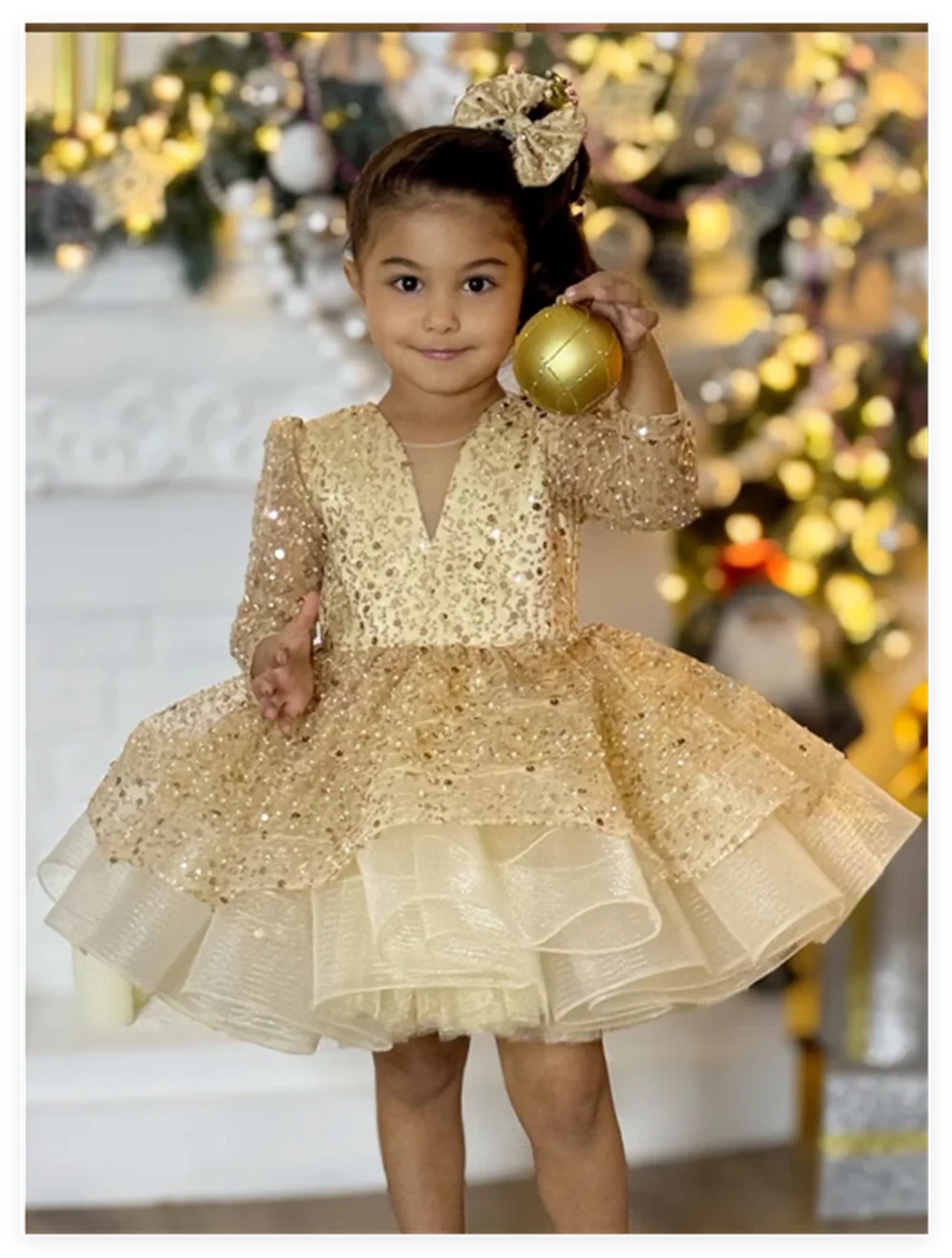 Champagne Flower Girl Dresses Lace Beading Belt Applique Sleeveless For Wedding First Communion Party Gowns 3