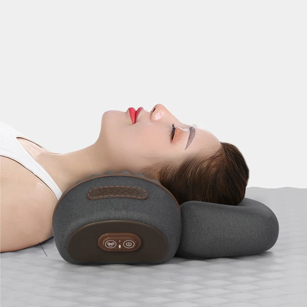 Electric Neck Massager With Heat And Vibration For Stress Relief_voghion.com