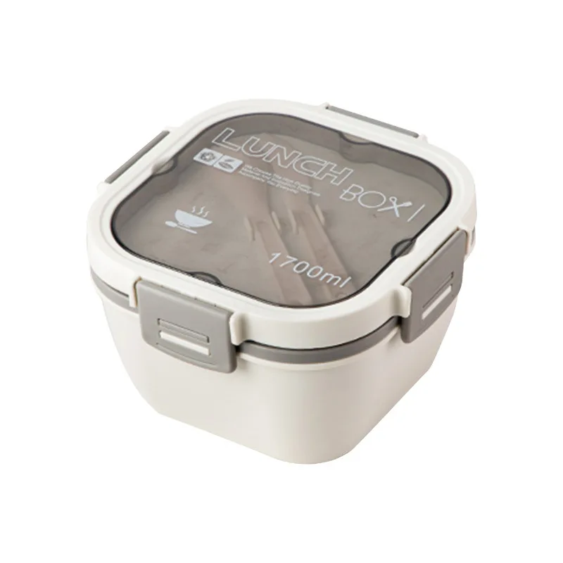 Double Box Microwaveable Stainless Steel Lunch Box - Microwaveable