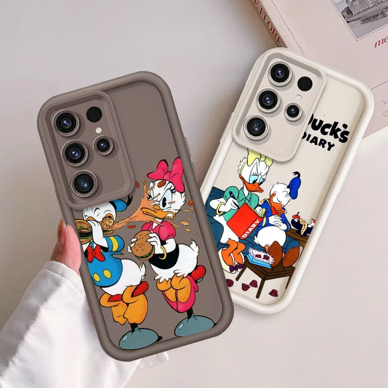 Disney Daisy Donald Duck Per Samsung Note 20 S24 S23 S22 S21 S20 Ultra Plus Fe A25 A23 A22 A15 A31 5G Eye Ladder Funda