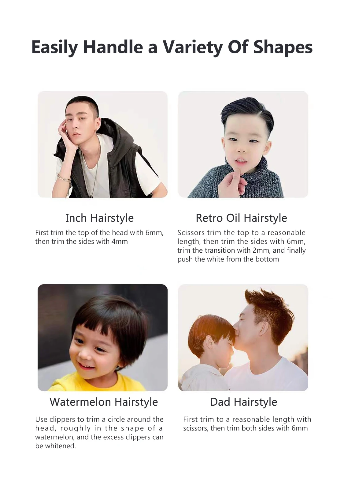 Xiaomi Hunaxing Multifunctional Mini Hair Trimmer IPX7 description image 8