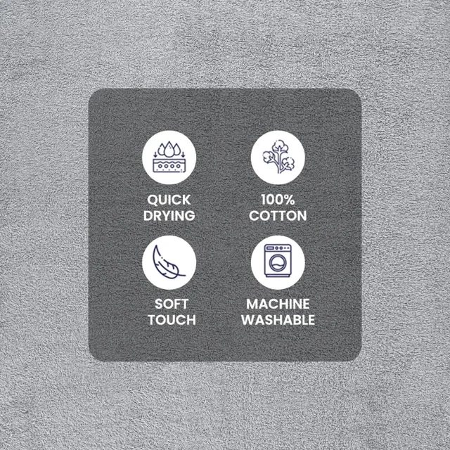 10 Piece Towel Set with Upgraded Softness & Durability, Grey 6
