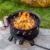17.3 inch Portable Propane Fire Pits Gas Fire Pit Bowl for Outside with Lid Handle Smokeless Gas Firebowl Ideal for Camping Pat 3
