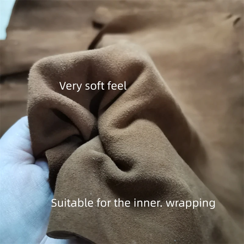 Leather Fabric 1mm Brown Black Sheep Suede Top Leather Real Leather Fabric Handmade DIY Clothes Inside Package Edge Whole Sheepskin