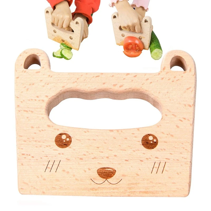 Educational Toys Kitchen Toys Pretend Kitchen Toys Safe Wooden Kids Knife Cooking Toy Simulation Knives Cutting Fruit Vegetable Children Kitchen Pretend Play Montessori Education
