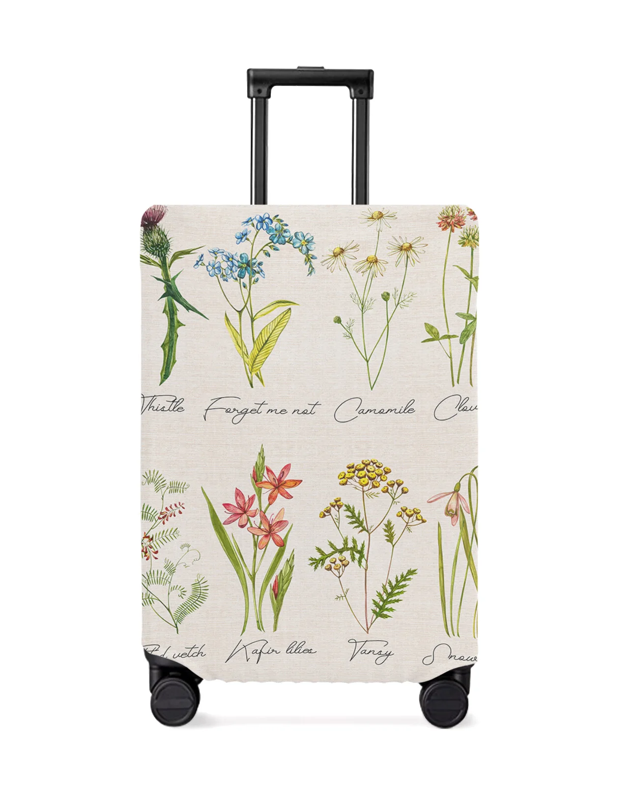 vintage-flowers-herbaceous-plant-luggage-cover-stretch-suitcase-protector-baggage-dust-cover-for-18-32-inch-travel-suitcase-case