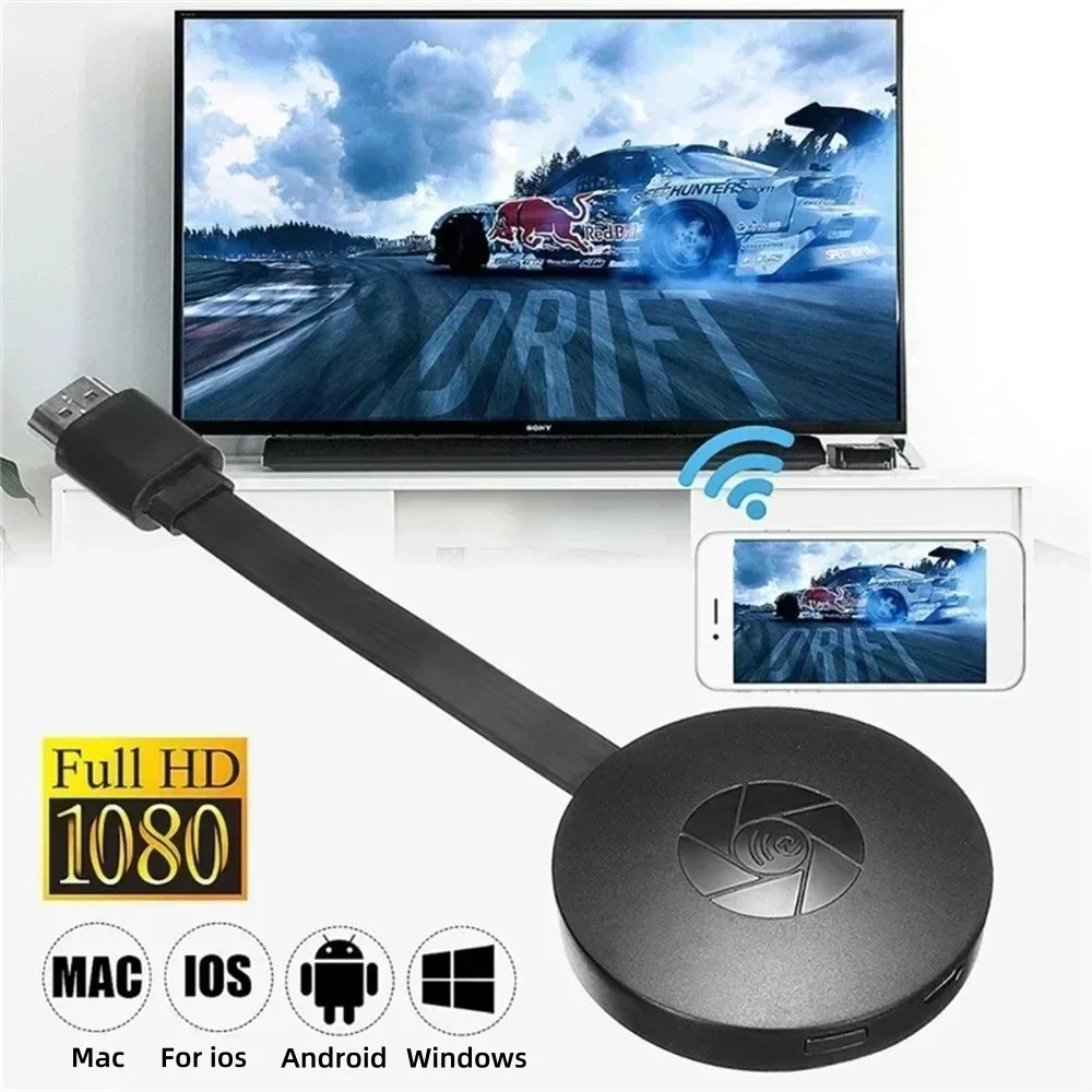 1080P G2 Miracast TV Dongle WIFI Wireless TV Stick Support hdmi-Compatible Mirror Screen Display Adapter For IOS Android Phone