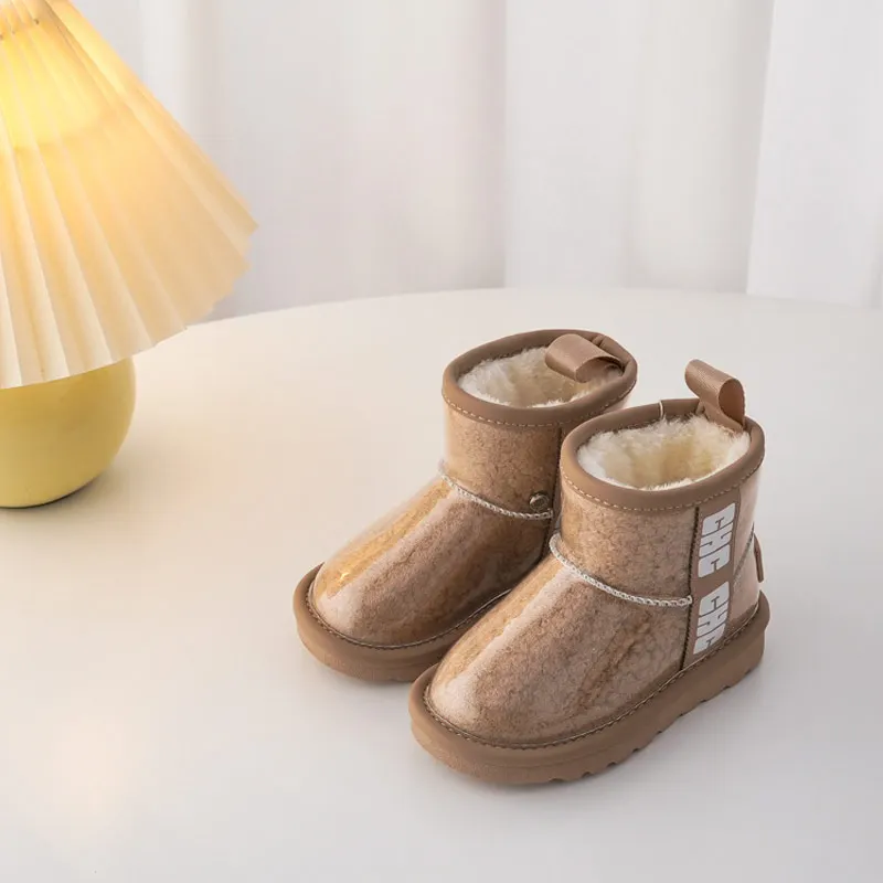 Kinderen Schoenen Meisje Mode Transparante Bovenste Snowboots Jongen Dikke  Pluche Ankel Hoge Warme Winter Laarzen Maat 23-37 _ - AliExpress Mobile