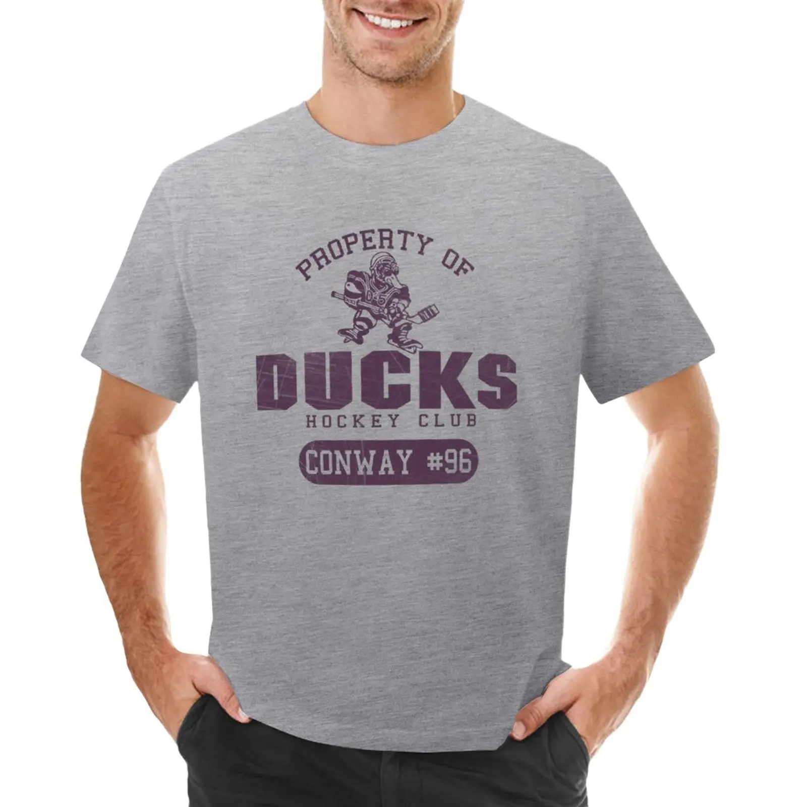 

Ducks Hockey T-Shirt anime sweat vintage tees plain white t shirts men