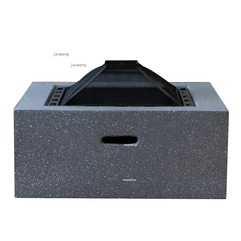 Homestay Multifunctional Fire Pits Modern Outdoor Courtyard Villa Garden BBQ Table Indoor Restaurant Coffee Shop Brazier L