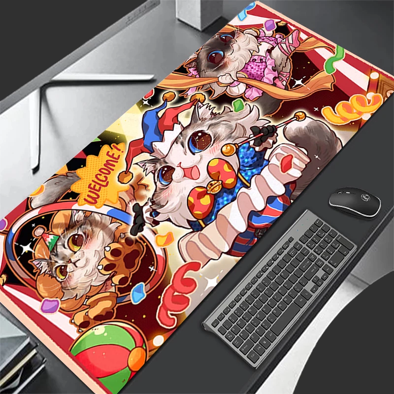 New Mouse Pad Larger XXL 900x400 Speed Mini Pc Computer Keyboard Pads Fairy Tale Cat Desk Mat Gaming Accessories Home Mousepad 5