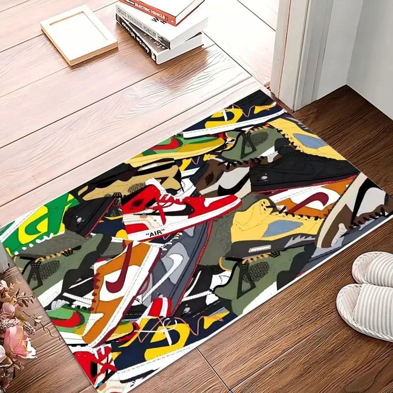 VIKAMA trendy boys soft and comfortable crystal velvet living room carpet home bedroom bedside floor cushion sofa blanket floor cushion kids carpet floor mat plush carpet decorative carpet
