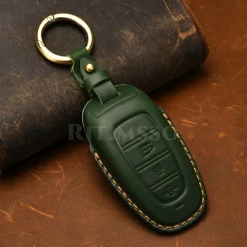 3 Btn Retro Leather Car Key Fob Cover per Hyundai Solaris Sonata Hybrid NEXO NX4 New Grand Santa Fe Tucson 2020 2021 - 3 Btn Retro Leather Car Key Fob Cover per Hyundai Solaris Sonata Hybrid NEXO NX4