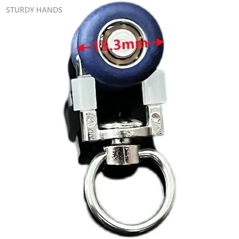 30PCS plastic curtain track pulley stainless steel metal pulley curtain hook wheel window decoration hardware accessories curtain hooks curtain clip curtain track bracket