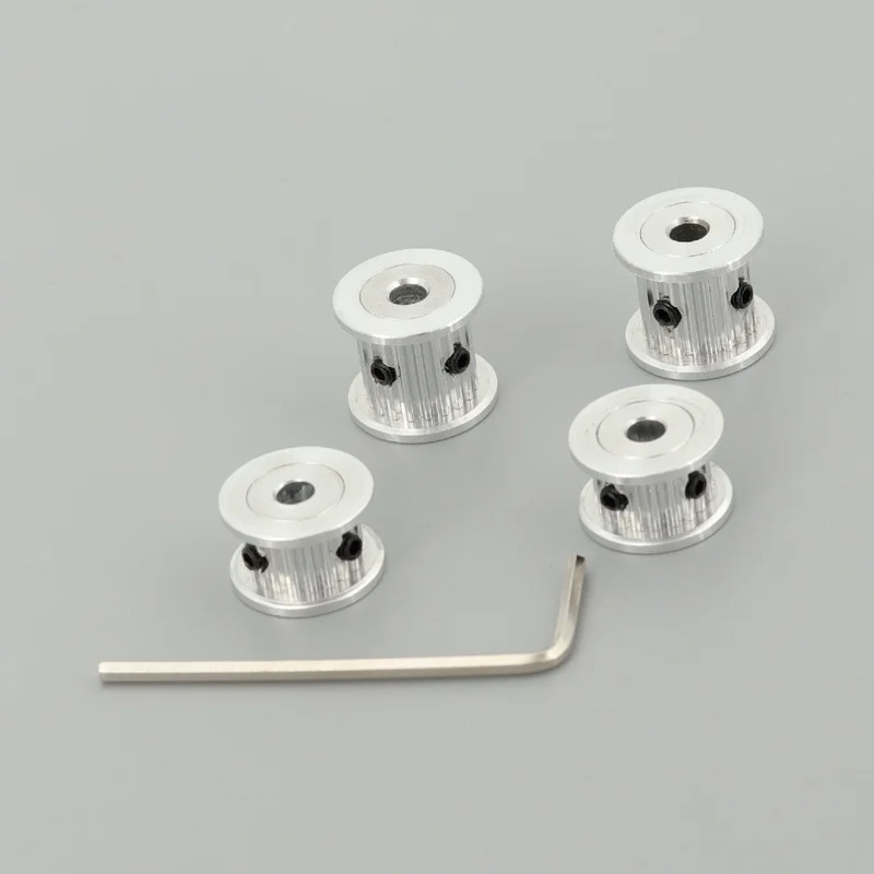 GKTOOLS GT2 20 Teeth Tooth Timing Pulley Bore 3/4/5/6/6.35/8mm for 6mm/10mm timing Belt Used In Linear 3D Printer Parts 3d printer accessories timing belt pulley timing pulley