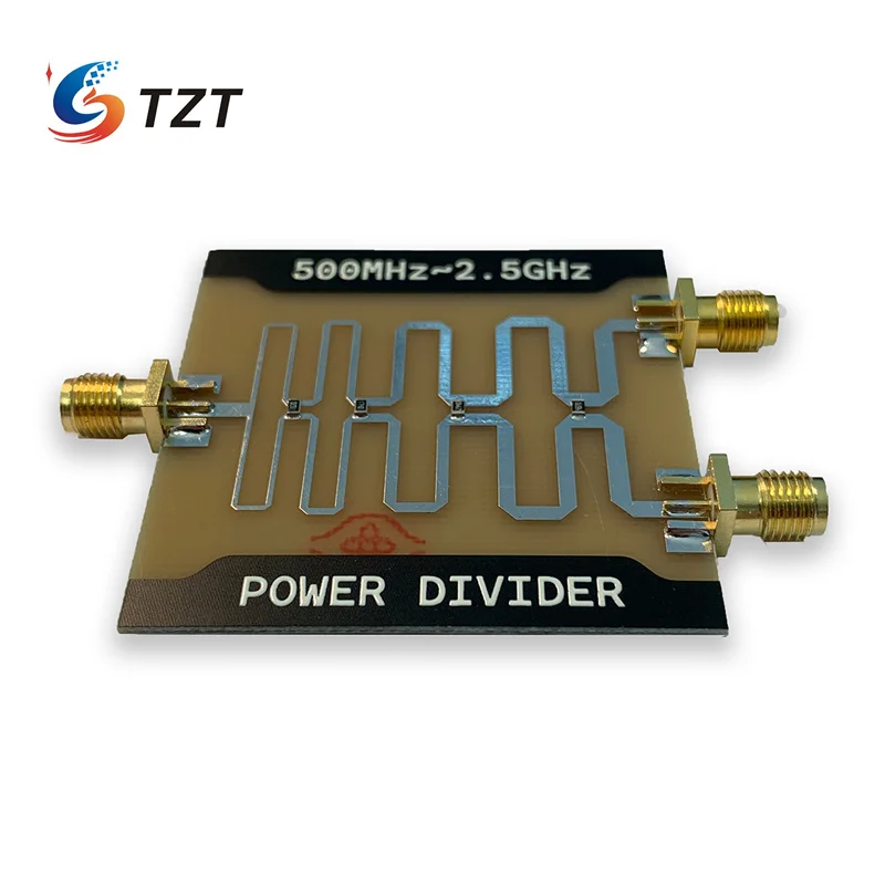 TZT 1 Input 2 Way Output 500-2500MHz Wilkinson Power Divider Splitter Combiner Board electronic component ic chip