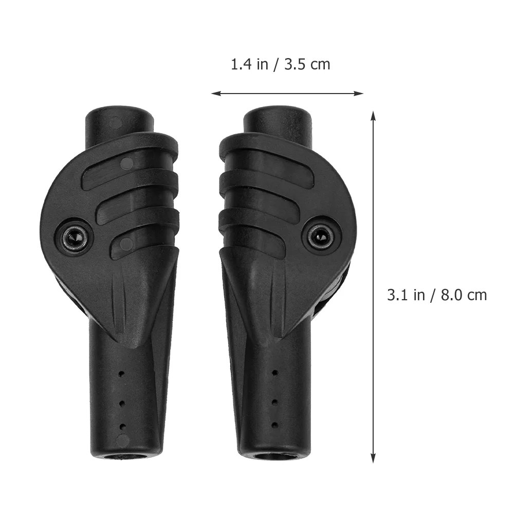 

2 Pcs Replacement Tent Poles Joint Connectors Accessory Tents Camping Supplies Support Fitting Carbon Fiber Accessories