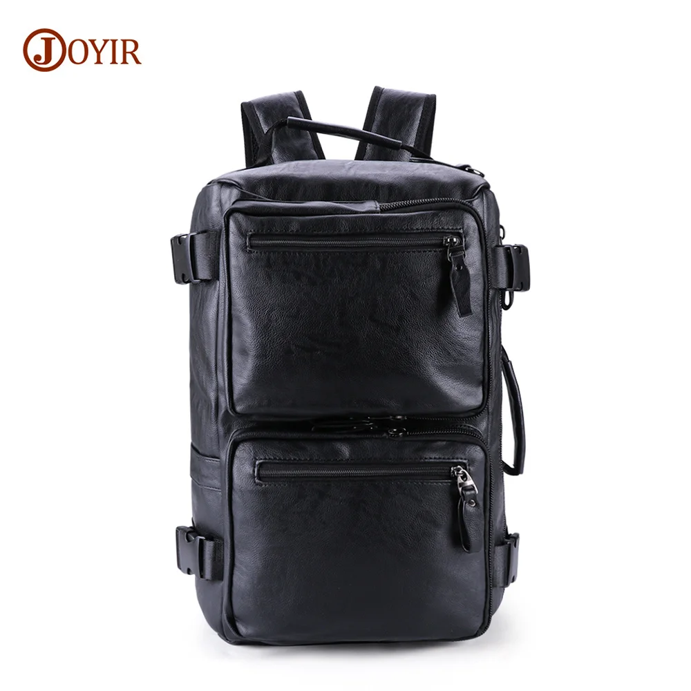 

Men Business Briefcase Soft PU Leather Man 15.6 "Laptop Handbag 3 Use Multifunctional Shoulder Messenge Bag for Male Tote