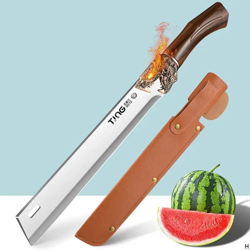 Professionelles Obstschneidemesser Küchenwerkzeug Edelstahl Hochhärte-Wassermelonenmesser für Heim- und Gewerbenutzung – Detail 7