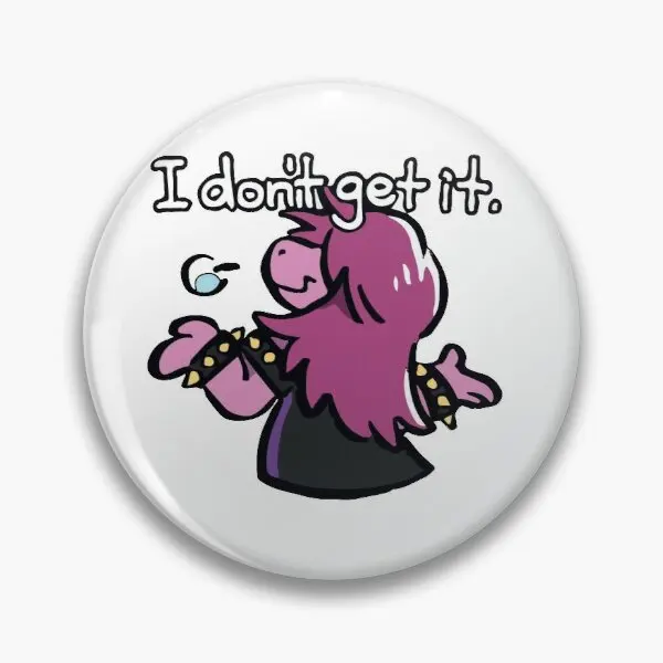 Deltarune Susie I Don 39 T получить его мягкую брошь на булавке, милая Женская Брошь, модная булавка на лацкан, любимый декор, забавные ювелирные изделия, мультфильм