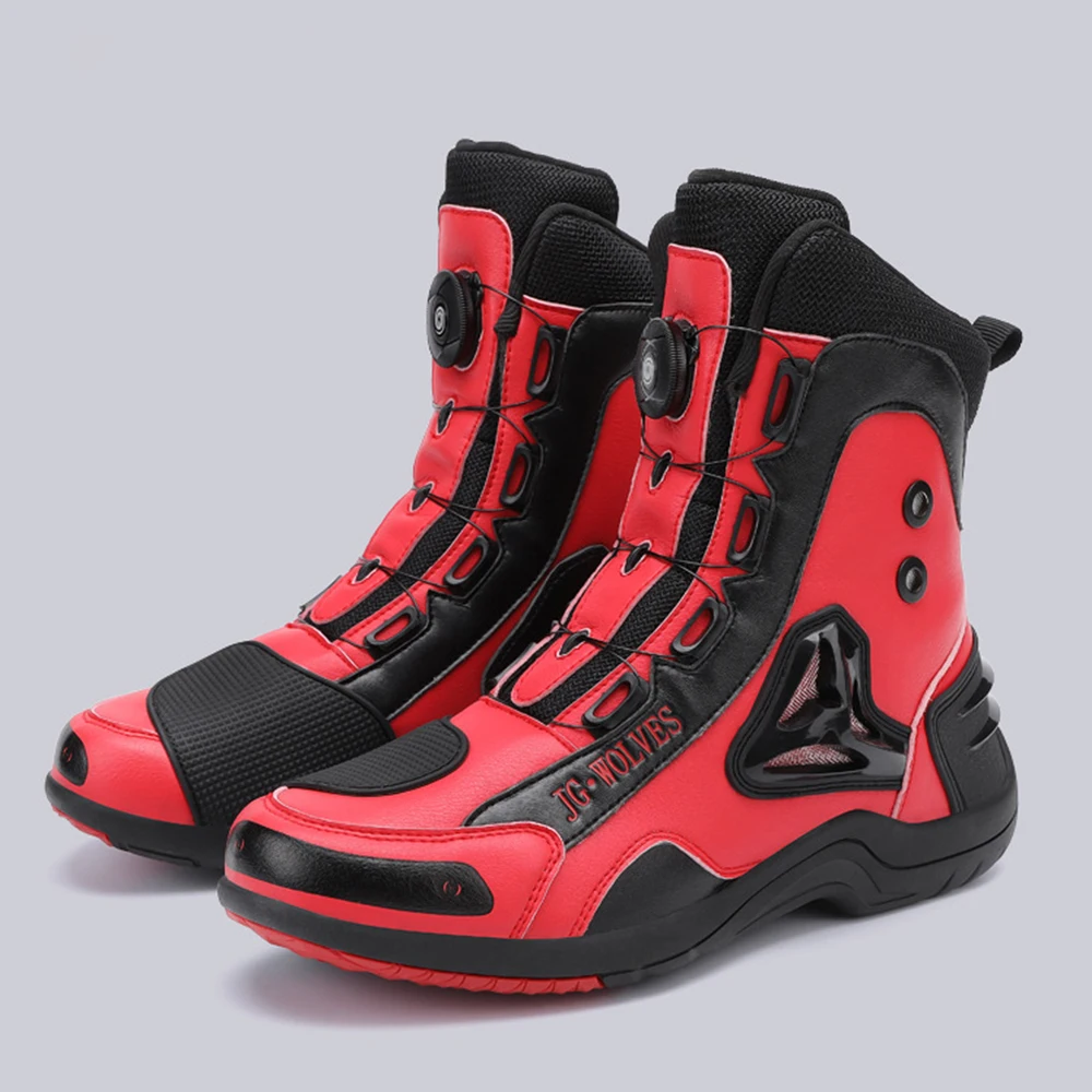 

Men's Motorcycle Shoes Breathable Cycling Shoes Motorbike Shoes Portability Botas Motocross Crashproof Botas Moto For 4 Season