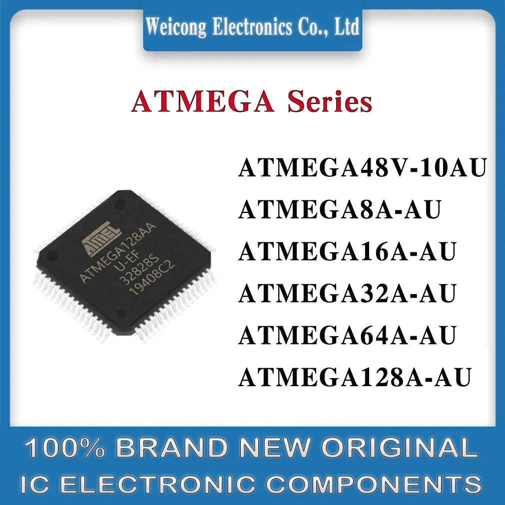 

ATMEGA48V-10AU ATMEGA8A-AU ATMEGA16A-AU ATMEGA32A-AU ATMEGA64A-AU ATMEGA128A-AU ATMEGA New Original IC MCU Chip