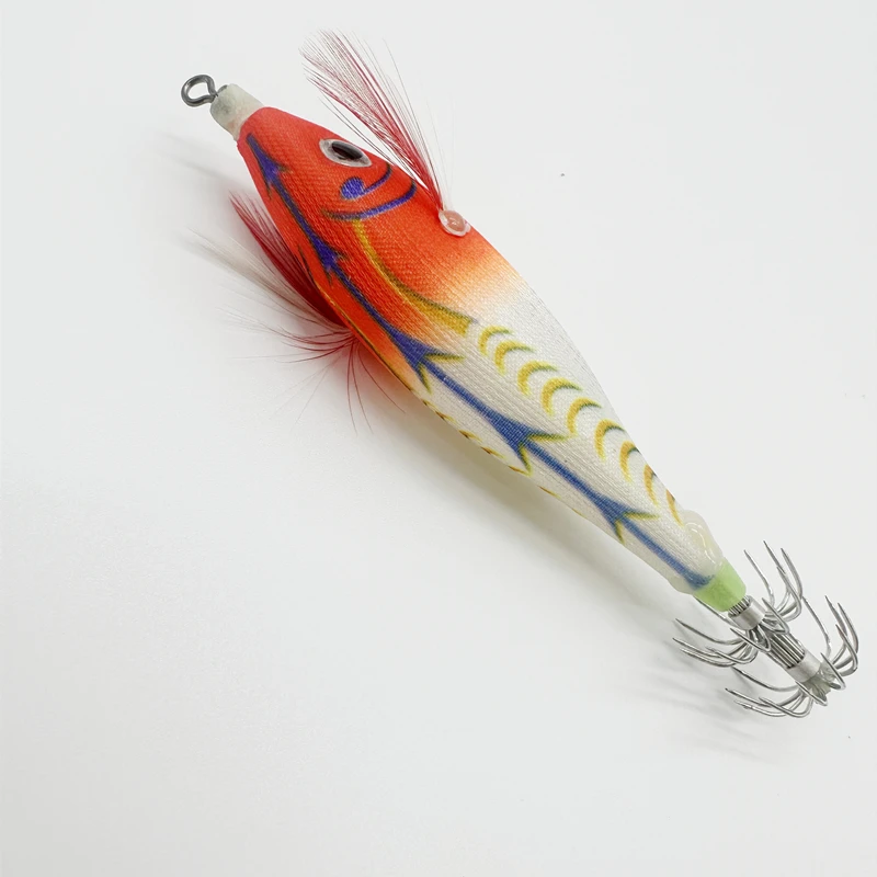 8.5cmSquid Rush Egi Jig Baits Shrimp Lure luminous Japanese yo